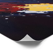 Romantische Globe - Abstracte Kosmische Kunststijl Poster (Hoek)