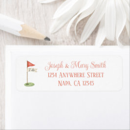 Romantische Golf Vlag "I Do" Golf Trouwen Etiket