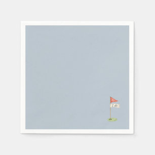 Romantische Golf Vlag "Ik Doe" Golf Trouw Misty Bl Servet