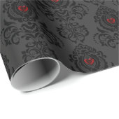 Romantische goth Valentijn Cadeaupapier (Rol Hoek)