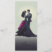 Romantische gothic geliefden Elegante gourmet menu (Voorkant)