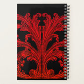  romantische Gothic in Blood Red gepersonaliseerd Planner (Achterkant)