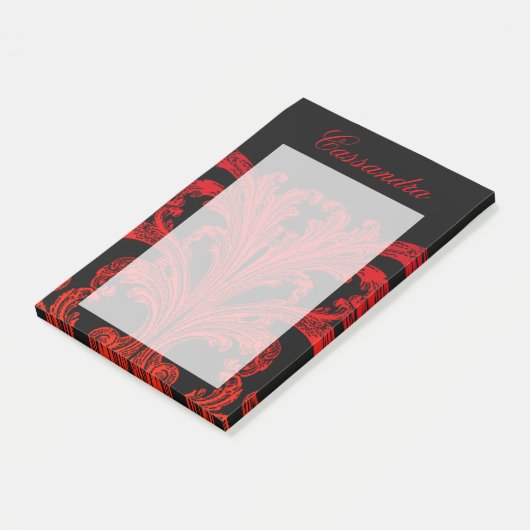 romantische Gothic in Blood Red gepersonaliseerd Post-it® Notes (Schuin)