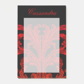 romantische Gothic in Blood Red gepersonaliseerd Post-it® Notes (Voorkant)