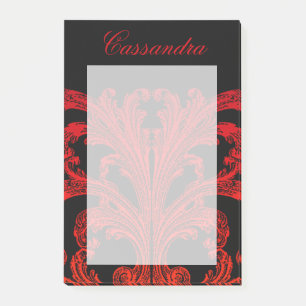 romantische Gothic in Blood Red gepersonaliseerd Post-it® Notes
