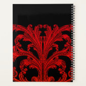 -Romantische Gothic in het bloedrood Planner (Achterkant)