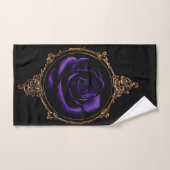 Romantische, Gothic Paarse Rozen Bad Handdoek (Handdoek)