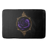Romantische, Gothic Paarse Rozen Badmat (Voorkant)