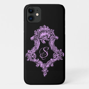 Romantische Gothic Roze Monogram Case-Mate iPhone Case