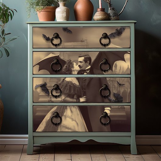 Romantische Gothic Victoriaans Beauty Dracula's Ki Tissuepapier