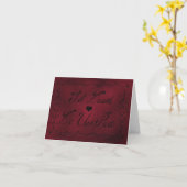 Romantische Gothic Weddenschap Jubileum Til Death  Kaart (Gele Bloem)