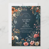 Romantische gotische bruiloft kaart (Voorkant)