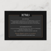 Romantische Gotische Bruiloft Minimalistische info Informatiekaartje (Voorkant)