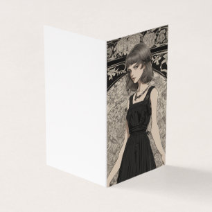 Romantische Gotische Elegantie LBD Little Black Bl Kaart