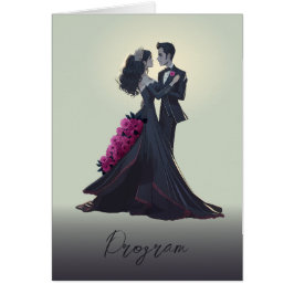 Romantische Gotische Liefhebbers Elegant Bloemprog