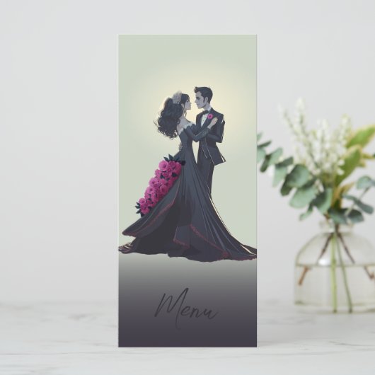 Romantische Gotische Liefhebbers Elegant Gourmet M Menu (Staand voorkant)