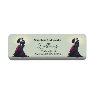 Romantische Gotische Liefhebbers Elegante Trouw Etiket