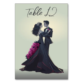 Romantische Gotische Liefhebbers Minimaal Elegant Kaart