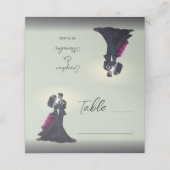 Romantische Gotische Liefhebbers Minimaal Elegant Plaatskaartje (Buitenkant ongevouwen)