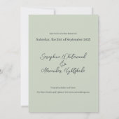 Romantische Gotische Liefhebbers Minimale Save the Kaart (Achterkant)