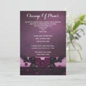 Romantische gotische rozen & bloemblaadjes Verande Kaart (Staand voorkant)