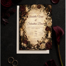 Romantische Gotische Rozen Bruiloft