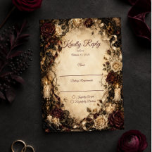 Romantische Gotische Rozen Bruiloft