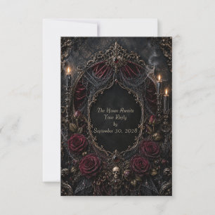 Romantische gotische RSVP-kaart