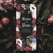 Romantische gotische Waterverf Raven Save the Date Kaart
