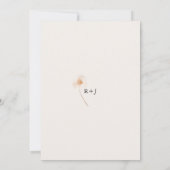 Romantische Goud en Blush Geperste Bloemen Save The Date (Achterkant)