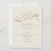 Romantische gouden bruiloft QR-code Kaart (Voorkant)