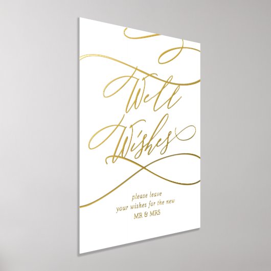 Romantische gouden folie Elegante bruiloft goed we Folie Afdrukken (Laagn)