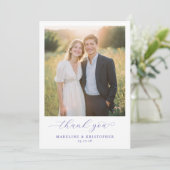 Romantische Gouden Foto Bedankkaart (Staand voorkant)