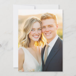 Romantische Gouden Foto Kaart