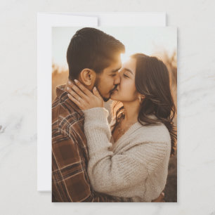 Romantische Gouden Foto Kaart