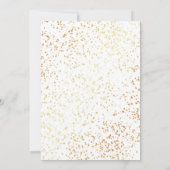 Romantische Gouden Glitter Twintigste Witte Verjaa Kaart (Achterkant)
