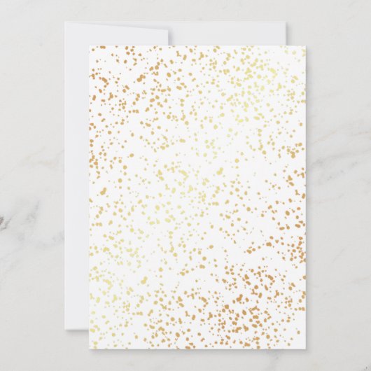 Romantische Gouden Glitter Twintigste Witte Verjaa Kaart (Achterkant)