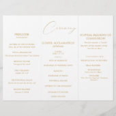 Romantische gouden kalligrafie marine huwelijkspro (Achterkant)