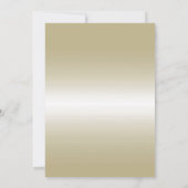 Romantische Gouden Strik & Glitters 50ste Huwelijk Kaart (Achterkant)