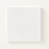 Romantische goudvette Floral Onze Bucket List Notitieboek (Achterkant)