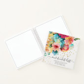 Romantische goudvette Floral Onze Bucket List Notitieboek (Binnen)