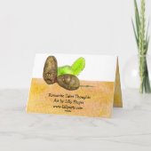 Romantische Grappige het Kussen van Gedachten Kaart (Achterkant)