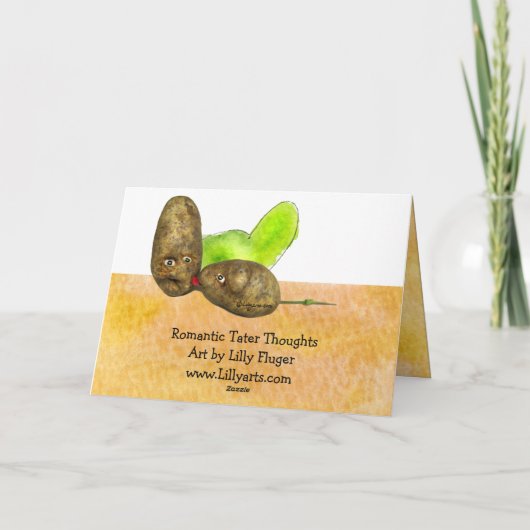 Romantische Grappige het Kussen van Gedachten Kaart (Achterkant)