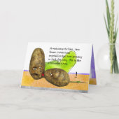 Romantische Grappige het Kussen van Gedachten Kaart (Voorkant)