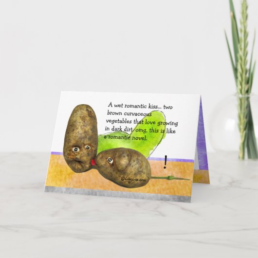 Romantische Grappige het Kussen van Gedachten Kaart (Voorkant)