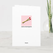 romantische grappige valentijn feestdagen kaart (Achterkant)