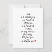 Romantische grappige Valentijnskaart voor koppel Feestdagenkaart (Voorkant)