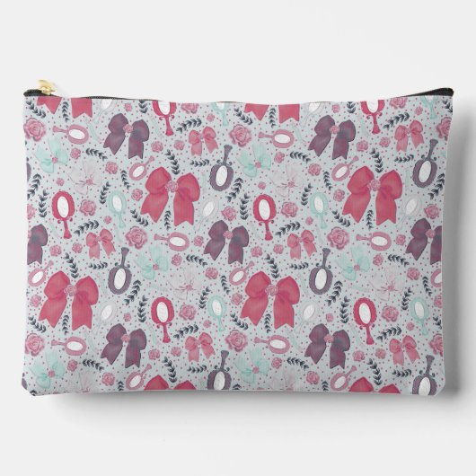 Romantische Grey Bows en Rozen Etui (Voorkant)