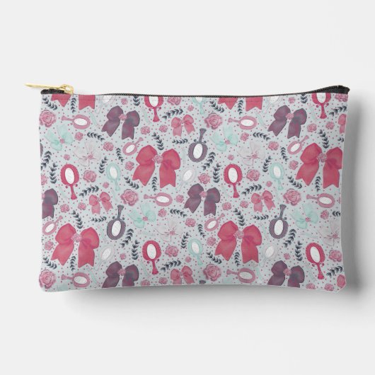 Romantische Grey Bows en Rozen Etui (Voorkant)