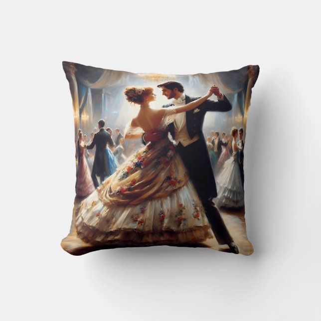Romantische grillige koppels dansen kussen (Voorkant)